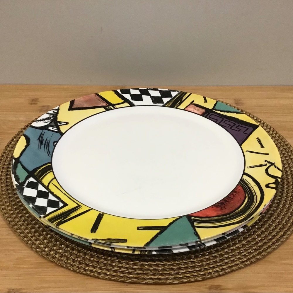 Arcopal Santiago Patchwork glass dishes set of 3